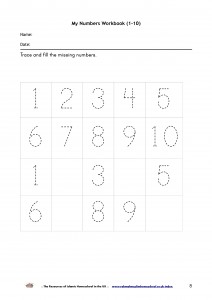 My Numbers Workbook 1-10-p8