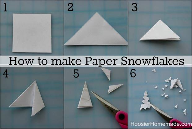 Paper MINI SNOWFLAKE tutorial - Paper SNOWFLAKES - DIY 